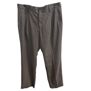 H&M Men's Brown Patterned Dress Pants Size 36